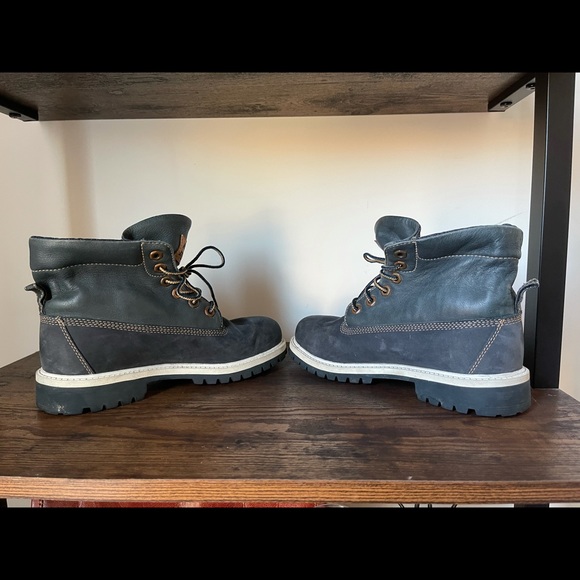 Rare VINTAGE Timberland Denim and Nubuck Fold Over. Circa 2003 or 05 - Picture 6 of 11